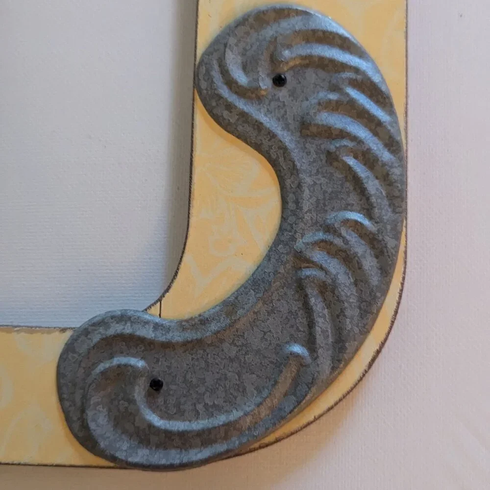 NWT Big Letter 'D' Rustic Farmhouse Sign Autumn Shabby Chic Michael's Home Decor